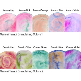 Gansai Tambi Aquarelle lot de 5 Granulating Colors 2 dans le groupe Matériels d'artistes / Couleurs de l'artiste / Peinture aquarelle / Aquarelle en godet chez Pen Store (135537)
