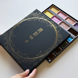 Gansai Tambi aquarelle lot de 24 Metallic 2 dans le groupe Matériels d'artistes / Couleurs de l'artiste / Peinture aquarelle / Aquarelle en godet chez Pen Store (135538)