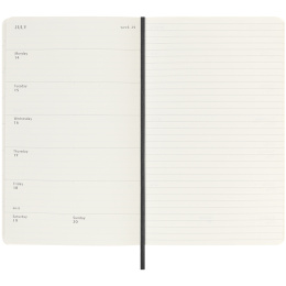 Calendrier 18M WeekNote Soft Cover Large Black dans le groupe Papiers & Blocs / Calendriers et agendas / Calendriers 18 mois chez Pen Store (135588)