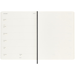 Calendrier 18M WeekNote Soft Cover XL Black dans le groupe Papiers & Blocs / Calendriers et agendas / Calendriers 18 mois chez Pen Store (135589)