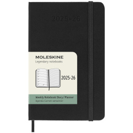 Calendrier 18M WeekNote Hard Cover Pocket Black dans le groupe Papiers & Blocs / Calendriers et agendas / Calendriers 18 mois chez Pen Store (135590)
