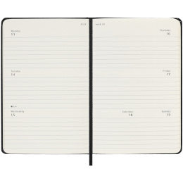 Calendrier 18M Weekly Hard Cover Horisontell Pocket Black dans le groupe Papiers & Blocs / Calendriers et agendas / Calendriers 18 mois chez Pen Store (135593)