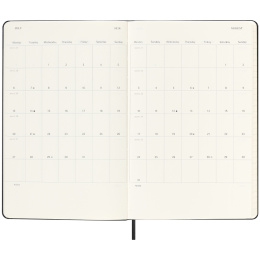 Calendrier 18M Daily Hard Cover Large Black dans le groupe Papiers & Blocs / Calendriers et agendas / Calendriers 18 mois chez Pen Store (135596)