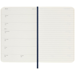 Calendrier 18M WeekNote Soft Cover Pocket Sapphire Blue dans le groupe Kundsegment / Kundsegment Office & Planning chez Pen Store (135598)