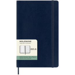 Calendrier 18M WeekNote Soft Cover Large Sapphire Blue dans le groupe Papiers & Blocs / Calendriers et agendas / Calendriers 18 mois chez Pen Store (135599)