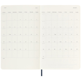 Calendrier 18M WeekNote Soft Cover Large Sapphire Blue dans le groupe Papiers & Blocs / Calendriers et agendas / Calendriers 18 mois chez Pen Store (135599)