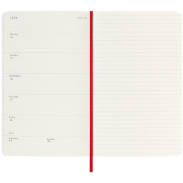 Calendrier 18M WeekNote Soft Cover Large Red dans le groupe Papiers & Blocs / Calendriers et agendas / Calendriers 18 mois chez Pen Store (135600)