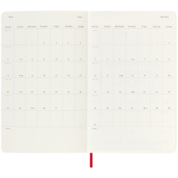 Calendrier 18M WeekNote Soft Cover Large Red dans le groupe Papiers & Blocs / Calendriers et agendas / Calendriers 18 mois chez Pen Store (135600)