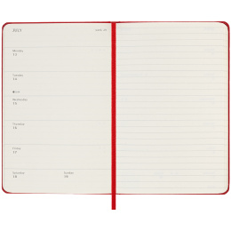 Calendrier 18M WeekNote Hard Cover Pocket Red dans le groupe Papiers & Blocs / Calendriers et agendas / Calendriers 18 mois chez Pen Store (135601)