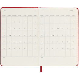 Calendrier 18M WeekNote Hard Cover Pocket Red dans le groupe Papiers & Blocs / Calendriers et agendas / Calendriers 18 mois chez Pen Store (135601)