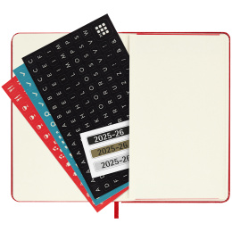 Calendrier 18M WeekNote Hard Cover Pocket Red dans le groupe Papiers & Blocs / Calendriers et agendas / Calendriers 18 mois chez Pen Store (135601)