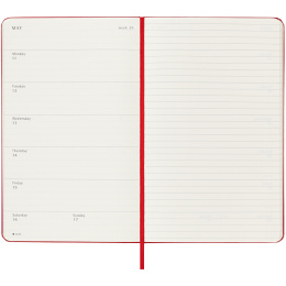 Calendrier 18M WeekNote Hard Cover Large Red dans le groupe Papiers & Blocs / Calendriers et agendas / Calendriers 18 mois chez Pen Store (135602)
