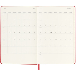 Calendrier 18M WeekNote Hard Cover Large Red dans le groupe Papiers & Blocs / Calendriers et agendas / Calendriers 18 mois chez Pen Store (135602)
