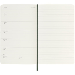 Calendrier 18M WeekNote Soft Cover Large Myrtle Green dans le groupe Papiers & Blocs / Calendriers et agendas / Calendriers 18 mois chez Pen Store (135603)