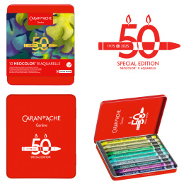 Neocolor II Aquarelle 50 Years Lush Set de 10 dans le groupe Matériels d'artistes / Couleurs de l'artiste / Pastels / Pastels à la cire chez Pen Store (135628)
