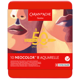 Neocolor II Aquarelle 50 Years Portrait Set de 10 dans le groupe Matériels d'artistes / Couleurs de l'artiste / Pastels / Pastels à la cire chez Pen Store (135629)