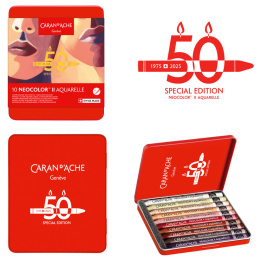 Neocolor II Aquarelle 50 Years Portrait Set de 10 dans le groupe Matériels d'artistes / Couleurs de l'artiste / Pastels / Pastels à la cire chez Pen Store (135629)