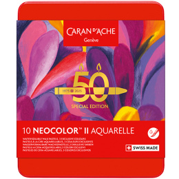 Neocolor II Aquarelle 50 Years Pop Set de 10 dans le groupe Matériels d'artistes / Couleurs de l'artiste / Pastels / Pastels à la cire chez Pen Store (135630)