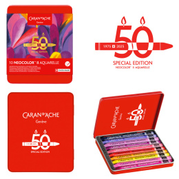 Neocolor II Aquarelle 50 Years Pop Set de 10 dans le groupe Matériels d'artistes / Couleurs de l'artiste / Pastels / Pastels à la cire chez Pen Store (135630)