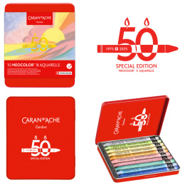 Neocolor II Aquarelle 50 Years Pastel Set de 10 dans le groupe Matériels d'artistes / Couleurs de l'artiste / Pastels / Pastels à la cire chez Pen Store (135631)