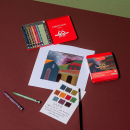 Neocolor II Aquarelle 50 Years Dark Set de 10 dans le groupe Matériels d'artistes / Couleurs de l'artiste / Pastels / Pastels à la cire chez Pen Store (135632)