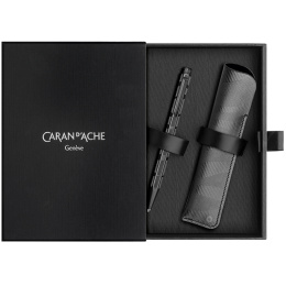 Coffret Ecridor Black Lines Stylo-bille et Étui en Cuir dans le groupe Stylos / Stylo haute de gamme / Stylo à bille chez Pen Store (135641)