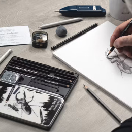 Deep Black Set de dessin 10 pièces dans le groupe Matériels d'artistes / Craie et Graphite / Fusain et crayons fusains chez Pen Store (135646)