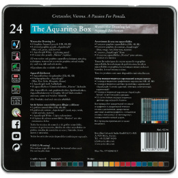 The Aquarino Box set d'aquarelles 24 pièces dans le groupe Stylos / Crayons d'artistes / Crayons aquarellables chez Pen Store (135647)