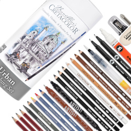 Cretacolor Urban Sketching Set 22 pièces dans le groupe Stylos / Crayons d'artistes / Crayons à croquis chez Pen Store (135649)