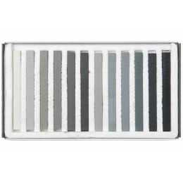 Pastels durs Niveaux de gris set de 12 dans le groupe Matériels d'artistes / Craie et Graphite / Craies pastel chez Pen Store (135650)