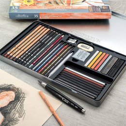 Ultimo Ensemble de dessin 35 pièces dans le groupe Matériels d'artistes / Craie et Graphite / Graphite et crayon à papier chez Pen Store (135653)