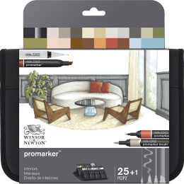 Promarker Interiors Wallet Lot de 25 dans le groupe Stylos / Crayons d'artistes / Feutres d'illustrations chez Pen Store (135656)