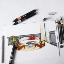 Promarker Interiors Wallet Lot de 25 dans le groupe Stylos / Crayons d'artistes / Feutres d'illustrations chez Pen Store (135656)