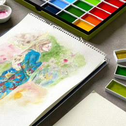 Gansai Tambi Aquarelle Lot de 18 dans le groupe Matériels d'artistes / Couleurs de l'artiste / Peinture aquarelle / Aquarelle en godet chez Pen Store (135660)