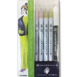 Clean Color Real Brush Illustration 3 set Lot de  dans le groupe Stylos / Crayons d'artistes / Feutres pinceaux chez Pen Store (135663)