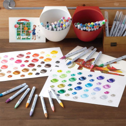 Clean Color Real Brush Illustration 1 set Lot de 8 dans le groupe Stylos / Crayons d'artistes / Feutres pinceaux chez Pen Store (135665)