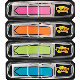 Onglets Index Post-it Flèche 11,9×43,2 mm 4 couleurs fluo dans le groupe Papiers & Blocs / Écrire et consigner / Post-it et blocs-notes chez Pen Store (135696)
