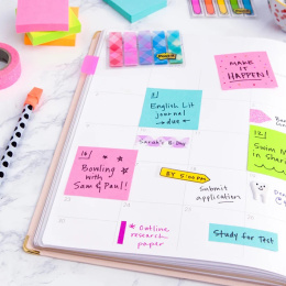 Post-it Super Sticky 76x127 Mélange de couleurs Energetic pack de 6 dans le groupe Papiers & Blocs / Écrire et consigner / Post-it et blocs-notes chez Pen Store (135711)