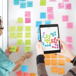 Post-it Super Sticky 76x127 Mélange de couleurs Energetic pack de 6 dans le groupe Papiers & Blocs / Écrire et consigner / Post-it et blocs-notes chez Pen Store (135711)