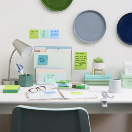 Post-it Super Sticky 76x76 Mélange de couleurs Oasis pack de 5 dans le groupe Papiers & Blocs / Écrire et consigner / Post-it et blocs-notes chez Pen Store (135718)