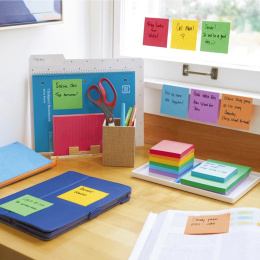 Post-it Super Sticky 76x127 Mélange de couleurs Playful pack de 6 dans le groupe Papiers & Blocs / Écrire et consigner / Post-it et blocs-notes chez Pen Store (135720)