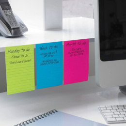 Post-It Super Sticky 102x152 Jaune ligné dans le groupe Papiers & Blocs / Écrire et consigner / Post-it et blocs-notes chez Pen Store (135727)