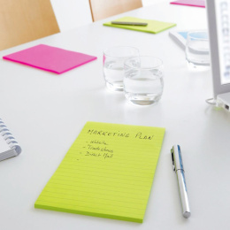 Post-It Super Sticky 102x152 Jaune ligné dans le groupe Papiers & Blocs / Écrire et consigner / Post-it et blocs-notes chez Pen Store (135727)