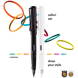 Safari All White Set Medium dans le groupe Stylos / Stylo haute de gamme / Stylo à plume chez Pen Store (135752)