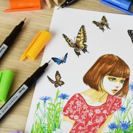 Pointliner Colour Lot de 12 dans le groupe Stylos / Crayons d'artistes / Feutres chez Pen Store (135771)