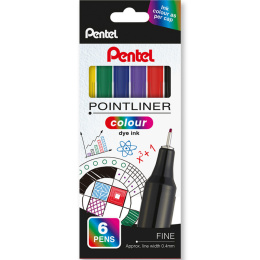 Pointliner Colour Lot de 6 dans le groupe Stylos / Crayons d'artistes / Feutres chez Pen Store (135772)