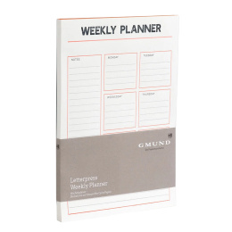 Letterpress Weekly Planner dans le groupe Papiers & Blocs / Écrire et consigner / Post-it et blocs-notes chez Pen Store (135794)
