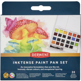 Inktense Peinture aquarelle 24 demi-godets dans le groupe Matériels d'artistes / Couleurs de l'artiste / Peinture aquarelle / Aquarelle en godet chez Pen Store (135795)
