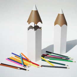 Porte-stylo Crayon à papier Blanc dans le groupe Loisirs créatifs / Organiser / Bureau à domicile chez Pen Store (135849)