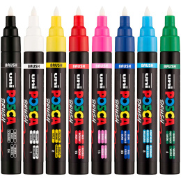 Posca Brush PC-5BR lot de 8 dans le groupe Stylos / Crayons d'artistes / Feutres d'illustrations chez Pen Store (135920)